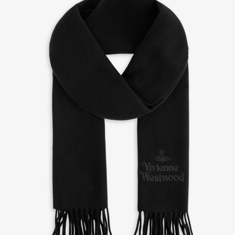 Vivienne Westwood 小土星圍巾 加厚高顏值 情侶款 羊毛圍脖 慵懶風 冬季百塔保暖經典圍巾 永恆經典 百-細節圖5
