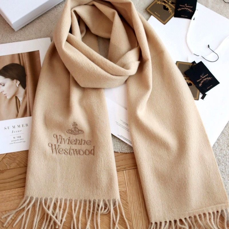 Vivienne Westwood 小土星圍巾 加厚高顏值 情侶款 羊毛圍脖 慵懶風 冬季百塔保暖經典圍巾 永恆經典 百-細節圖7