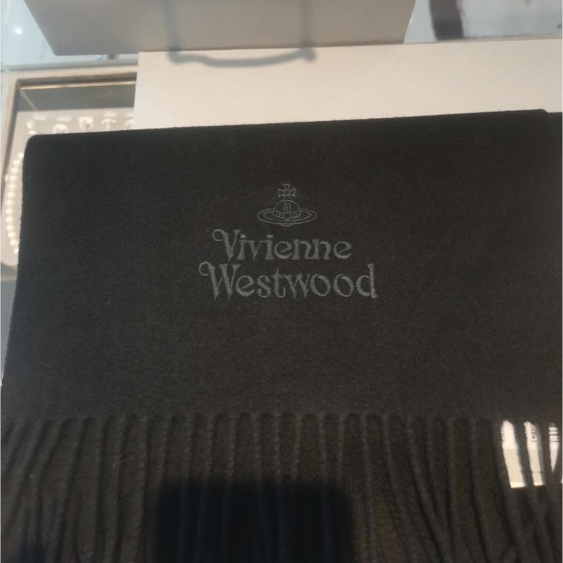 Vivienne Westwood 小土星圍巾 加厚高顏值 情侶款 羊毛圍脖 慵懶風 冬季百塔保暖經典圍巾 永恆經典 百-細節圖9