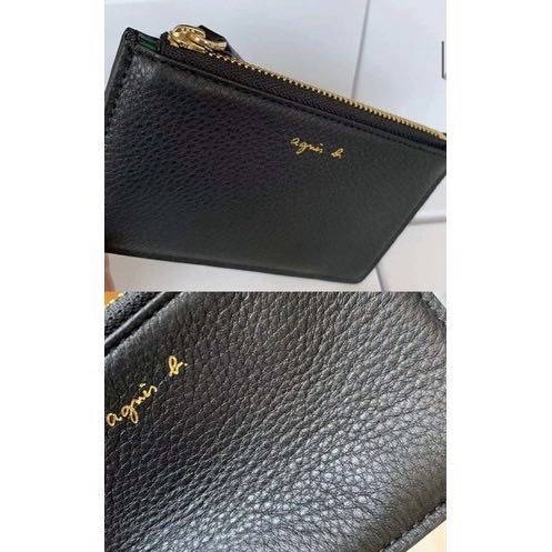 Agnes b. 2021新款純色牛皮零錢包 小錢包 皮夾 短夾 真皮橫款卡包 拉鍊手包 卡片夾 太實用了👍顏色留言-細節圖3