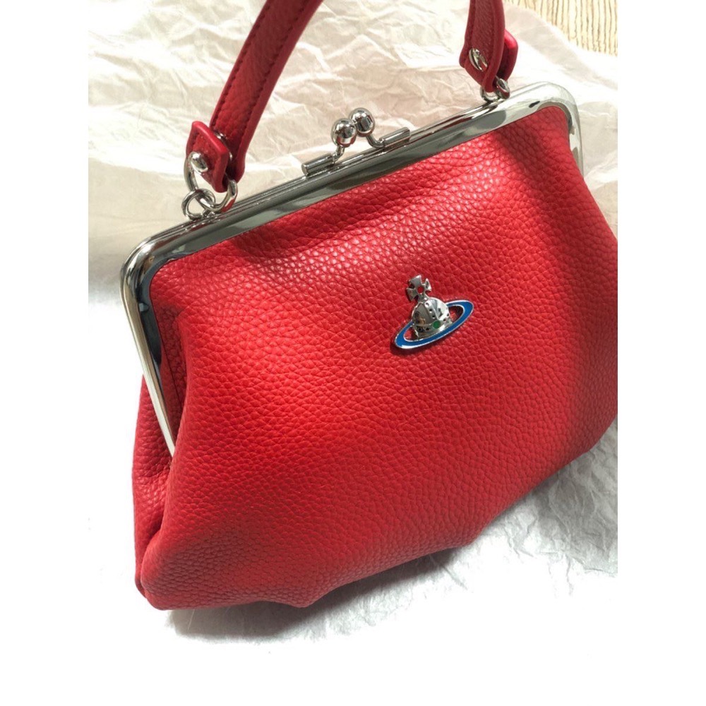 日本Vivienne Westwood 西太后 經典水餃包 龐克奶奶 土星口金包 餃子包 肩背包 斜背包 手提包 鏈條包-細節圖3