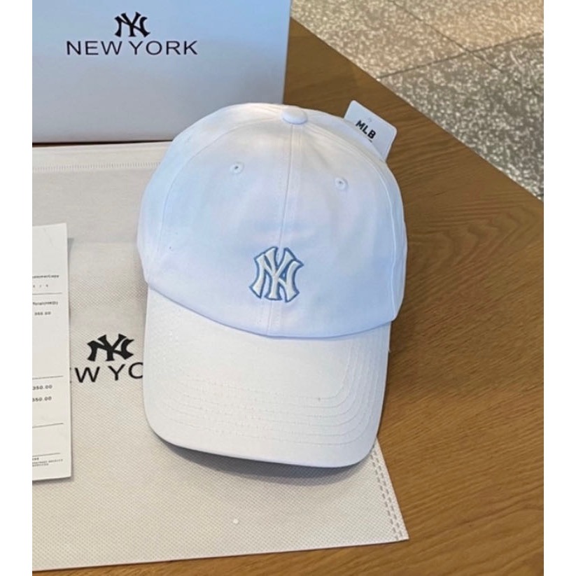 新款韓國正品！MLB 老帽 棒球帽 鴨舌帽 遮陽帽 造型帽，軟頂NY描邊字母小標刺繡，搶手款✨【MLB】韓國22春季NY-細節圖4