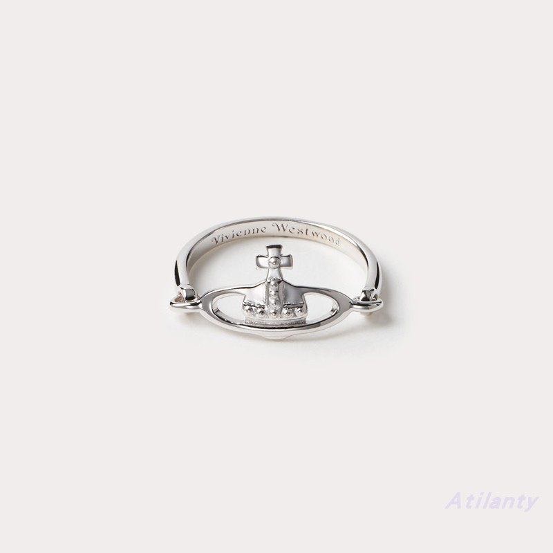 Vivienne Westwood 925純銀可翻轉土星戒指 收藏級銀飾 。顏色留言。-細節圖2