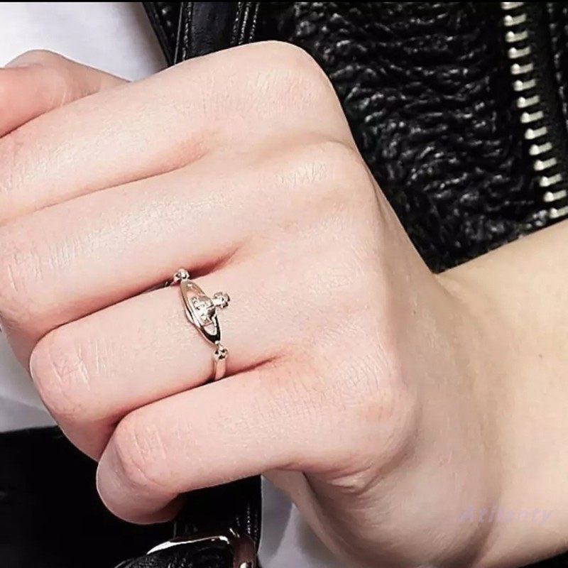 Vivienne Westwood 925純銀可翻轉土星戒指 收藏級銀飾 。顏色留言。-細節圖5