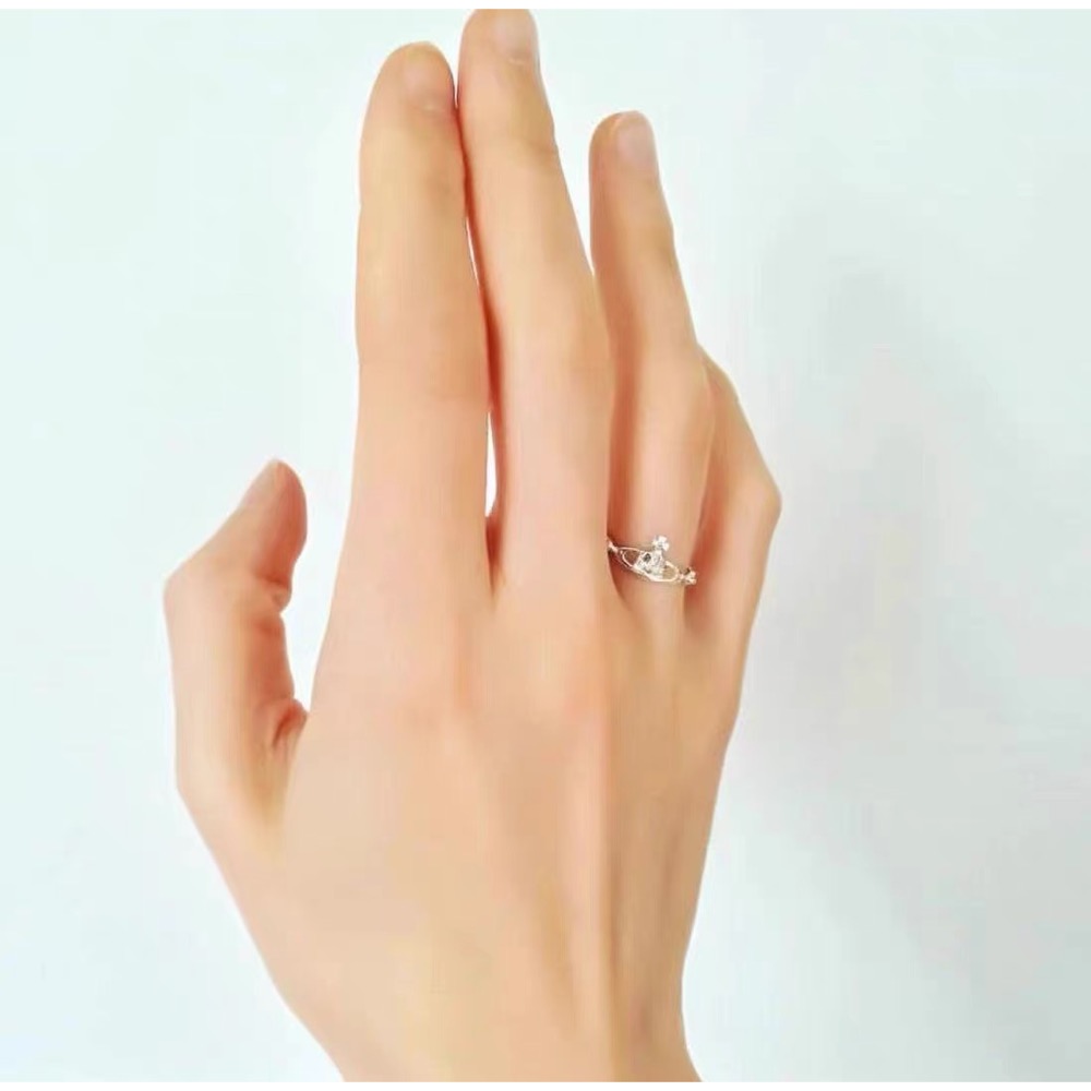 Vivienne Westwood 925純銀可翻轉土星戒指 收藏級銀飾 。顏色留言。-細節圖6