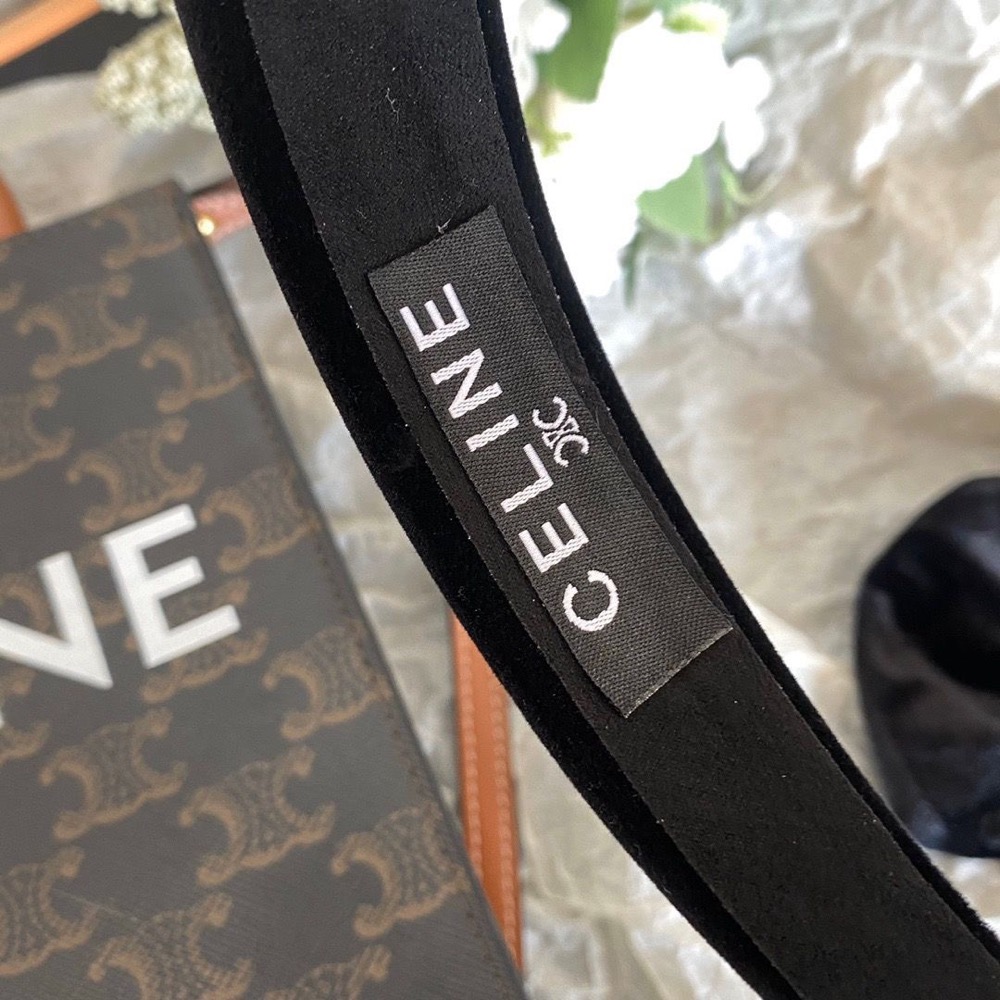 Celine 經典凱旋門髮箍髮飾 美妝贈品vip漂亮禮復古法式輕奢高顏值 絲絨尚復古 母親節 情人節 交換禮物 聖誕禮物-細節圖4