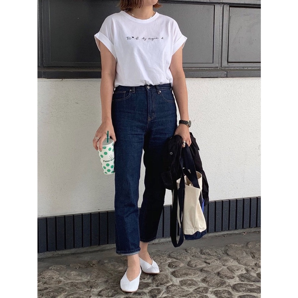 Agnes b. 新款PALEESIJA字母to b by經典 純棉 圓領 短袖T恤 好氣質好好穿💕  女裝尺寸 1號(-細節圖2