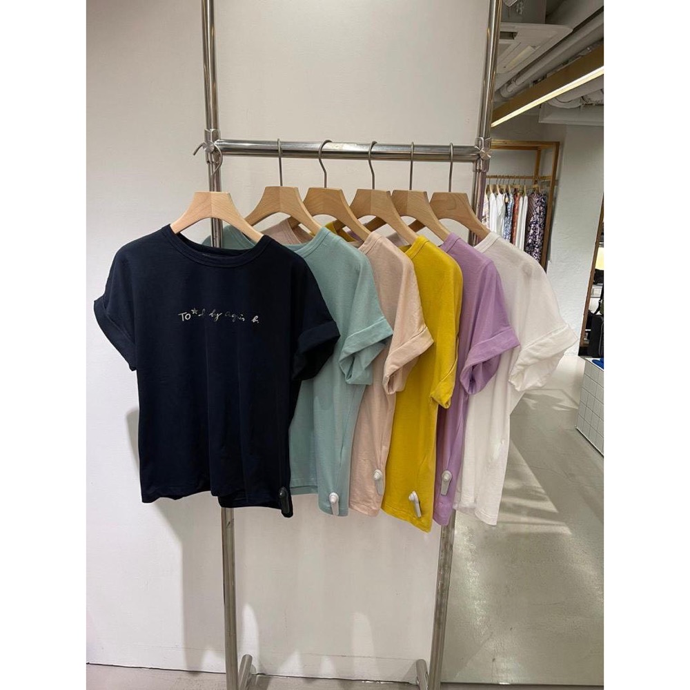 Agnes b. 新款PALEESIJA字母to b by經典 純棉 圓領 短袖T恤 好氣質好好穿💕  女裝尺寸 1號(-細節圖4