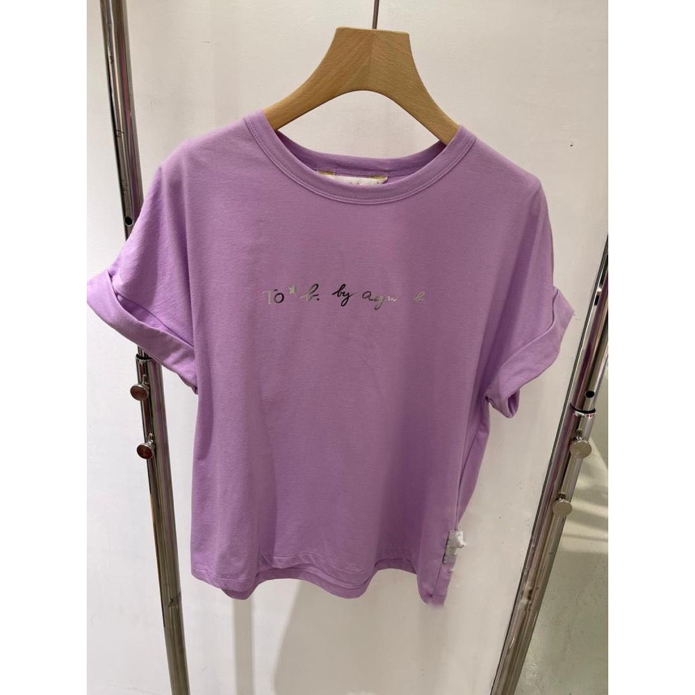 Agnes b. 新款PALEESIJA字母to b by經典 純棉 圓領 短袖T恤 好氣質好好穿💕  女裝尺寸 1號(-細節圖6