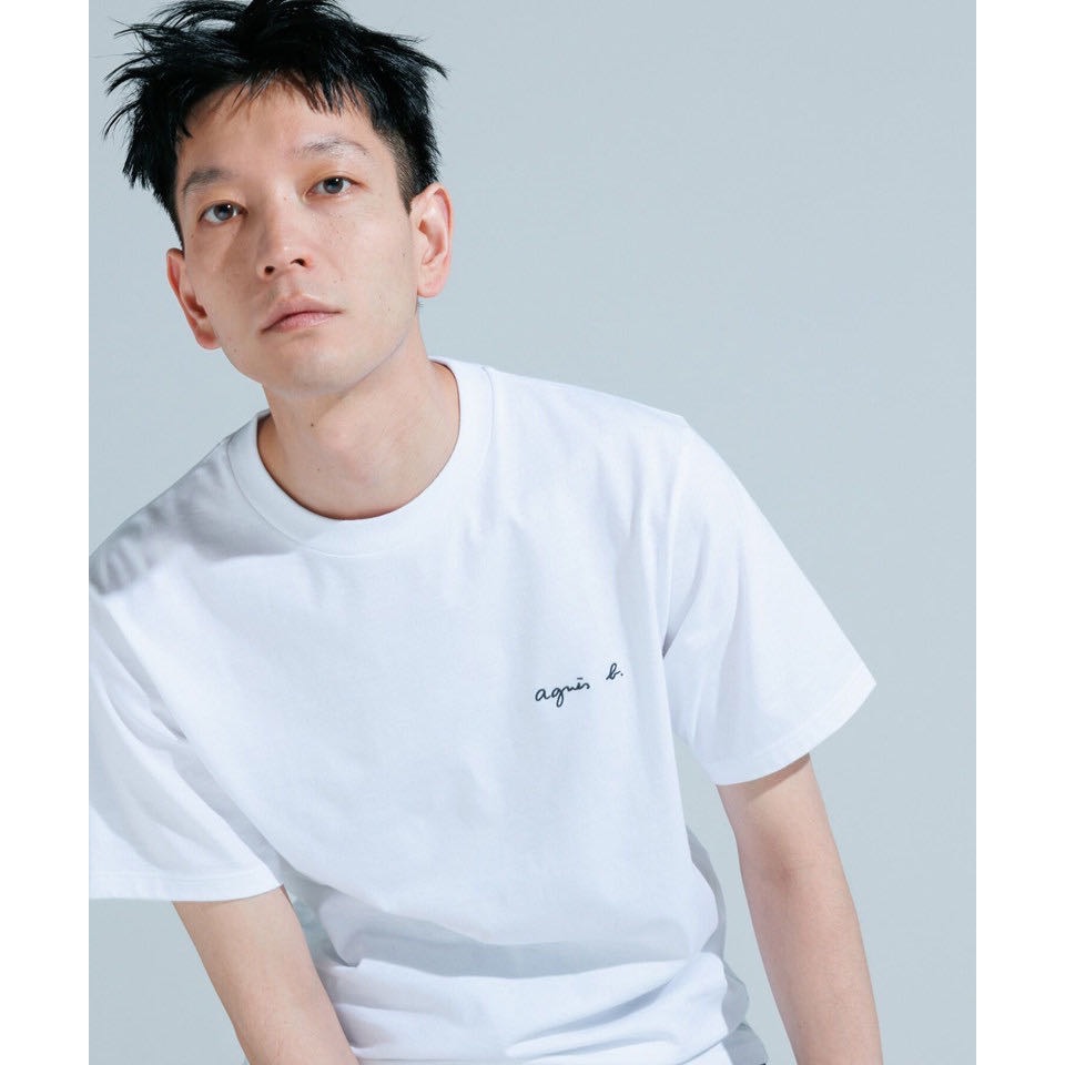 Agnes 新款PALEESIJA 刺绣 小字母 草写 纯棉 短袖 T恤 男装 好氣質好好看❤️  女裝尺寸 1號(S):-細節圖6