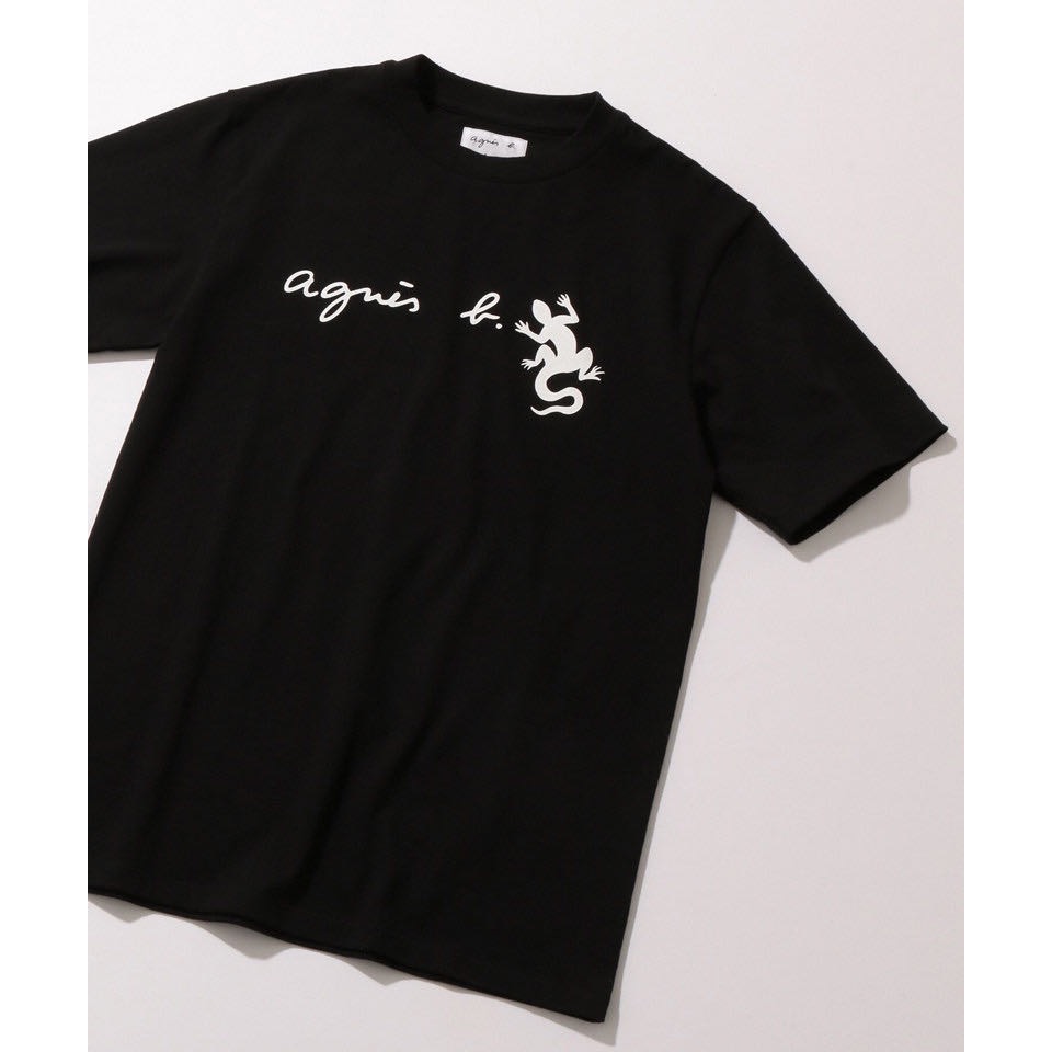Agnes.b 新款PALEESIJA 小B 字母蜥蜴 愛心 純棉 短袖T恤 百搭氣質好🌷  尺寸留言。男女同款。  女-細節圖5