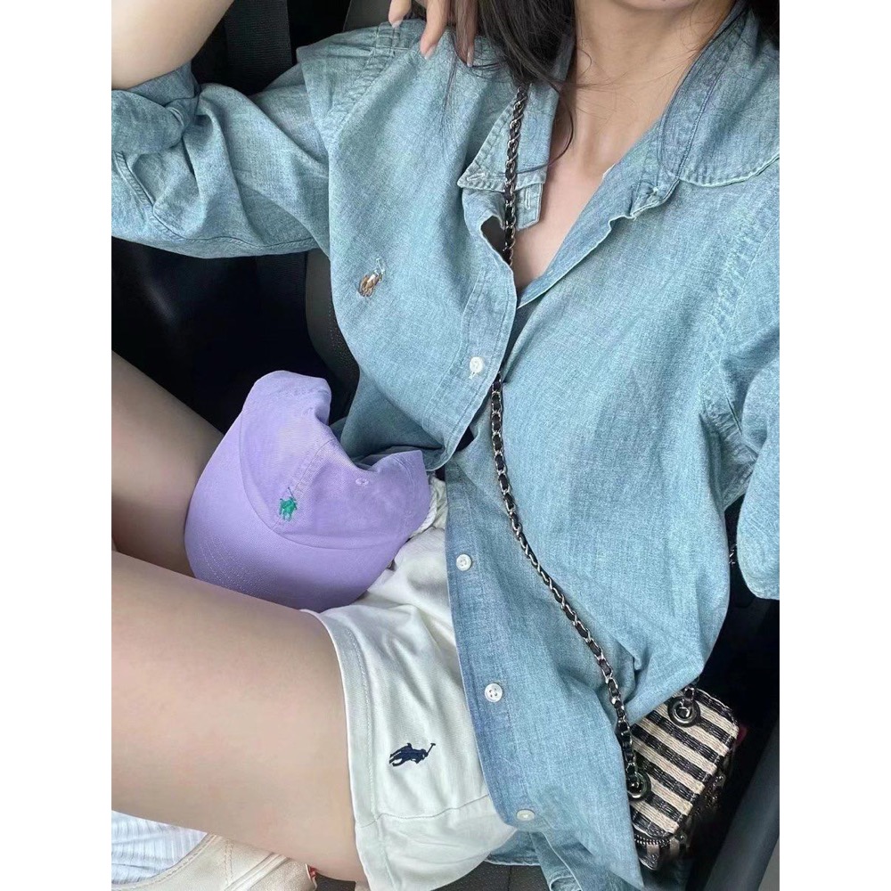 美國RL polo 休閒純色運動抽繩短褲 休閒褲 寬松舒服好氣質🌿熱褲  尺寸XS長33寛29，S長34寛30，M長35-細節圖2