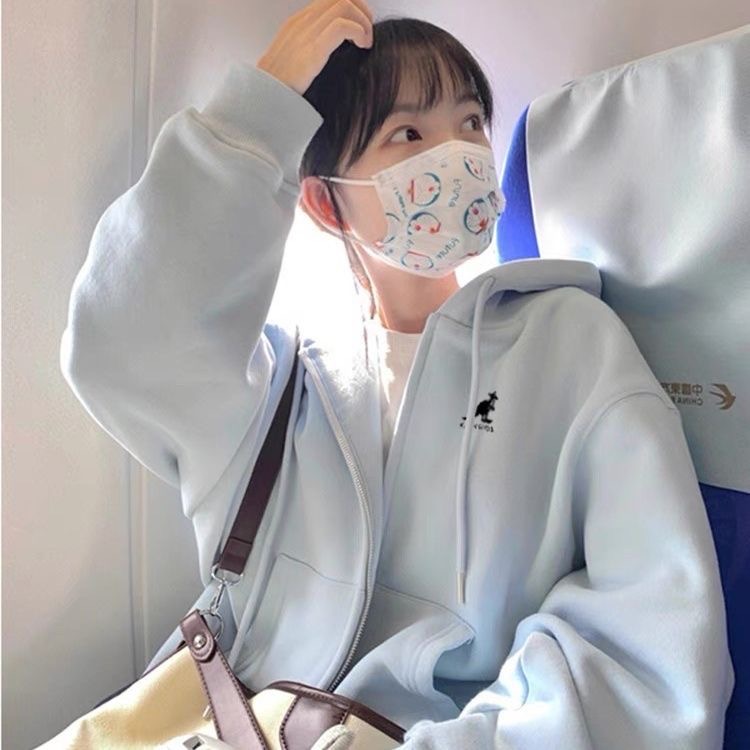 KANGOL慵懶清新 袋鼠連帽外套 大學T 衛衣 舒服寬鬆時尚休閒 超級實穿！顯瘦百搭！私留 必入♥️-細節圖3