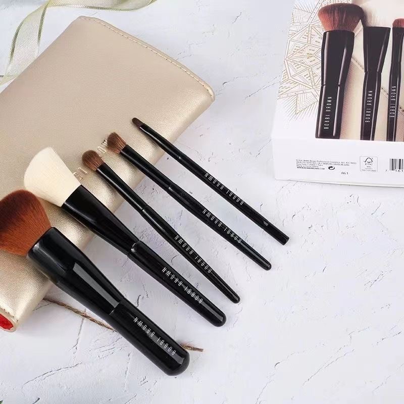 芭比布朗 Bobbi Brown粉底刷修容刷眼影鼻影刷專業5支化妝刷套裝 好評推薦！  5支2990附套子-細節圖2