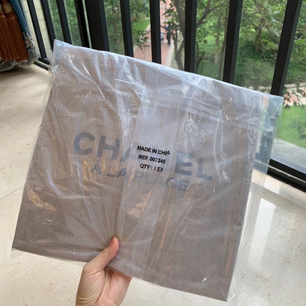 VIP展覽會贈品禮 Chanel 香奈兒 帆布包 托特包 肩背包 手提包 環保購物袋 方便實用 好氣質 環保袋 購物袋-細節圖4