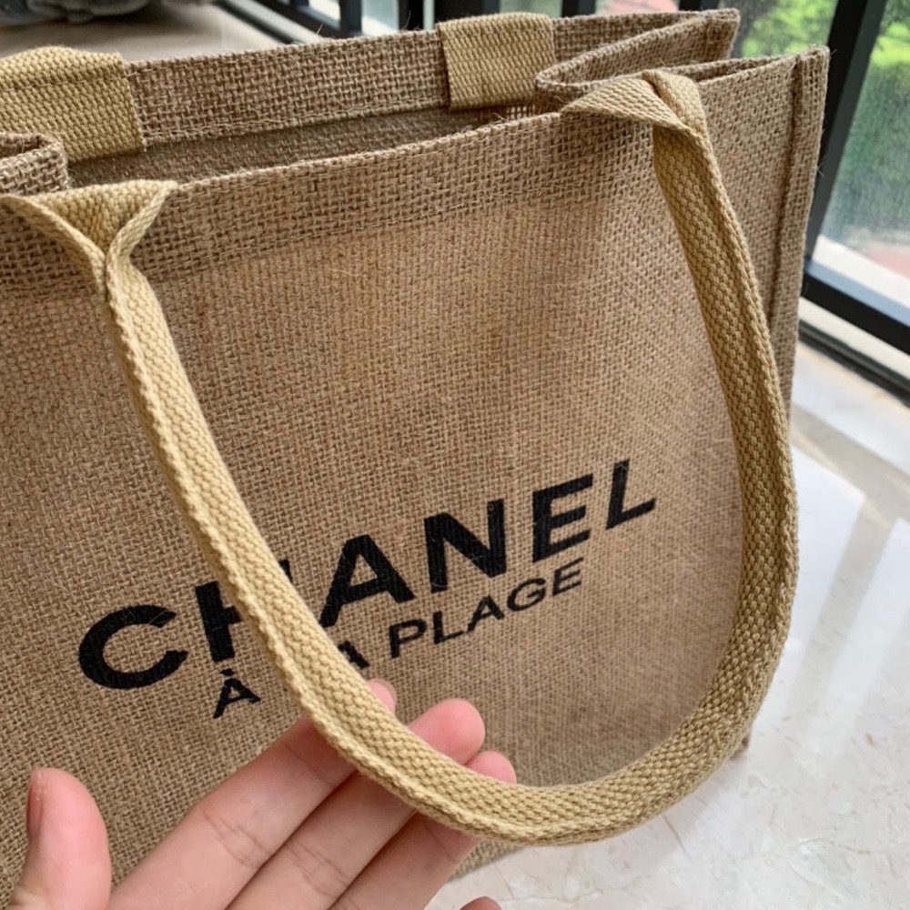 VIP展覽會贈品禮 Chanel 香奈兒 帆布包 托特包 肩背包 手提包 環保購物袋 方便實用 好氣質 環保袋 購物袋-細節圖6