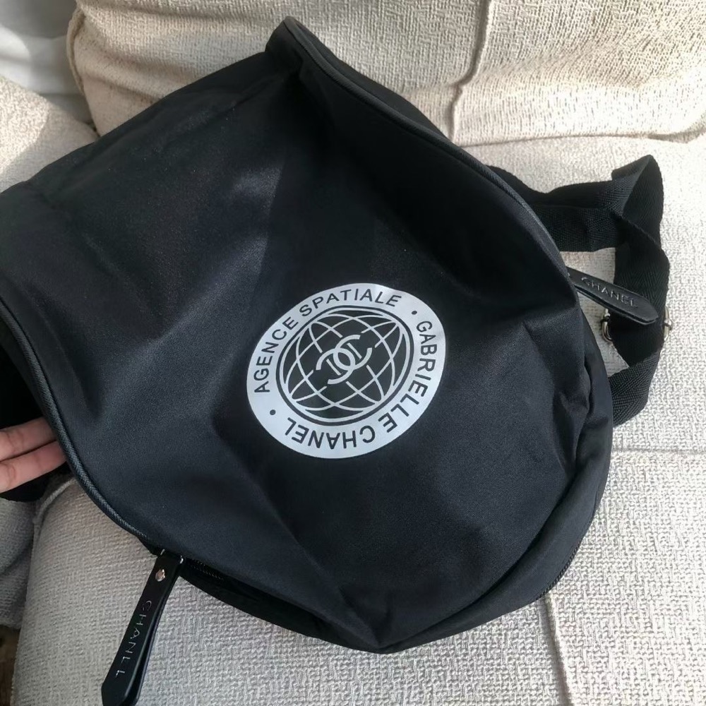 VIP積分贈禮 Chanel 香奈兒 後背包 雙肩背包 實用尼龍 秀場禮品現貨雙肩包黑色肩背包手提包 方便實用 好氣質-細節圖2