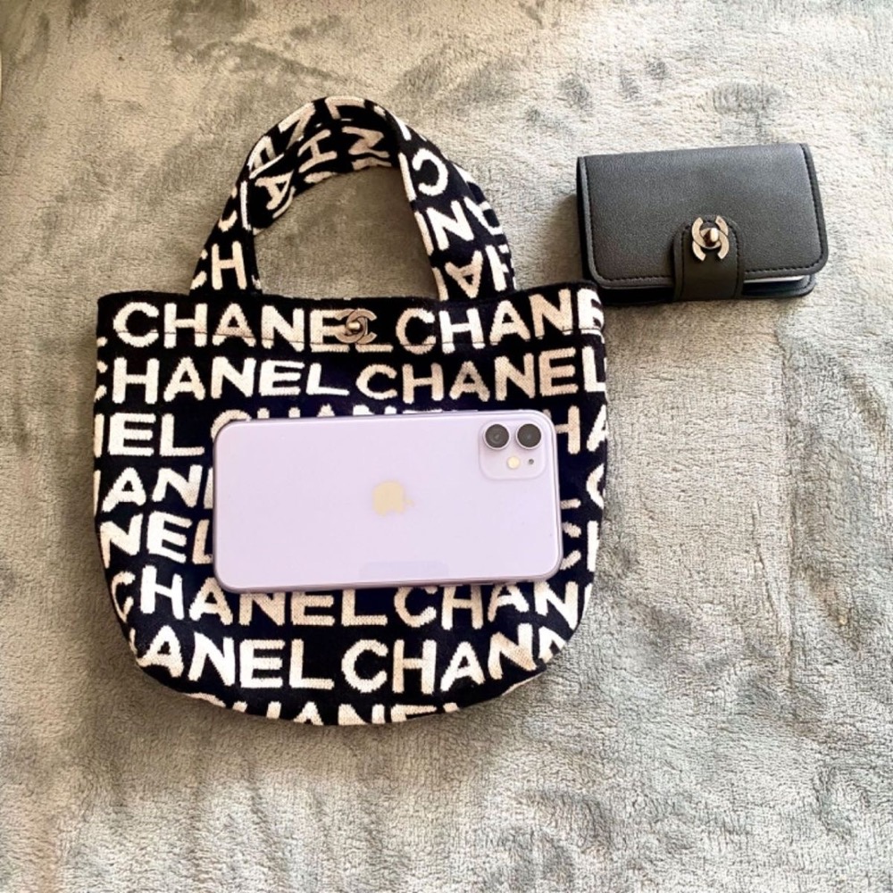 VIP限量贈品禮 Chanel 香奈兒 復古小香風手提包慵懶風高顏值 法式外出布包小巧手機包 針織手提包 環保購物袋 方-細節圖2