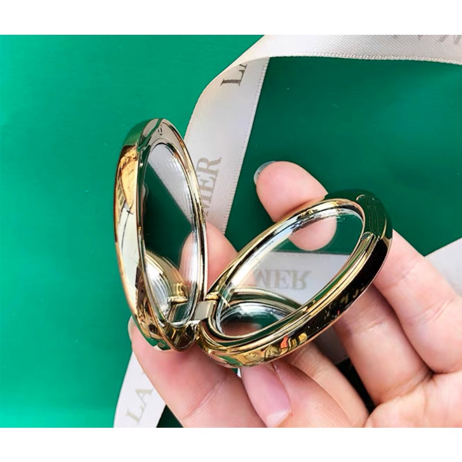 CPB 肌膚之鑰 隨身鏡 化妝品VIP漂亮禮❤️化妝鏡藏藍色鑲鑽補妝鏡翻蓋隨身迷你 折疊便攜鏡子-細節圖3