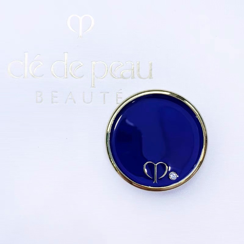 CPB 肌膚之鑰 隨身鏡 化妝品VIP漂亮禮❤️化妝鏡藏藍色鑲鑽補妝鏡翻蓋隨身迷你 折疊便攜鏡子-細節圖6
