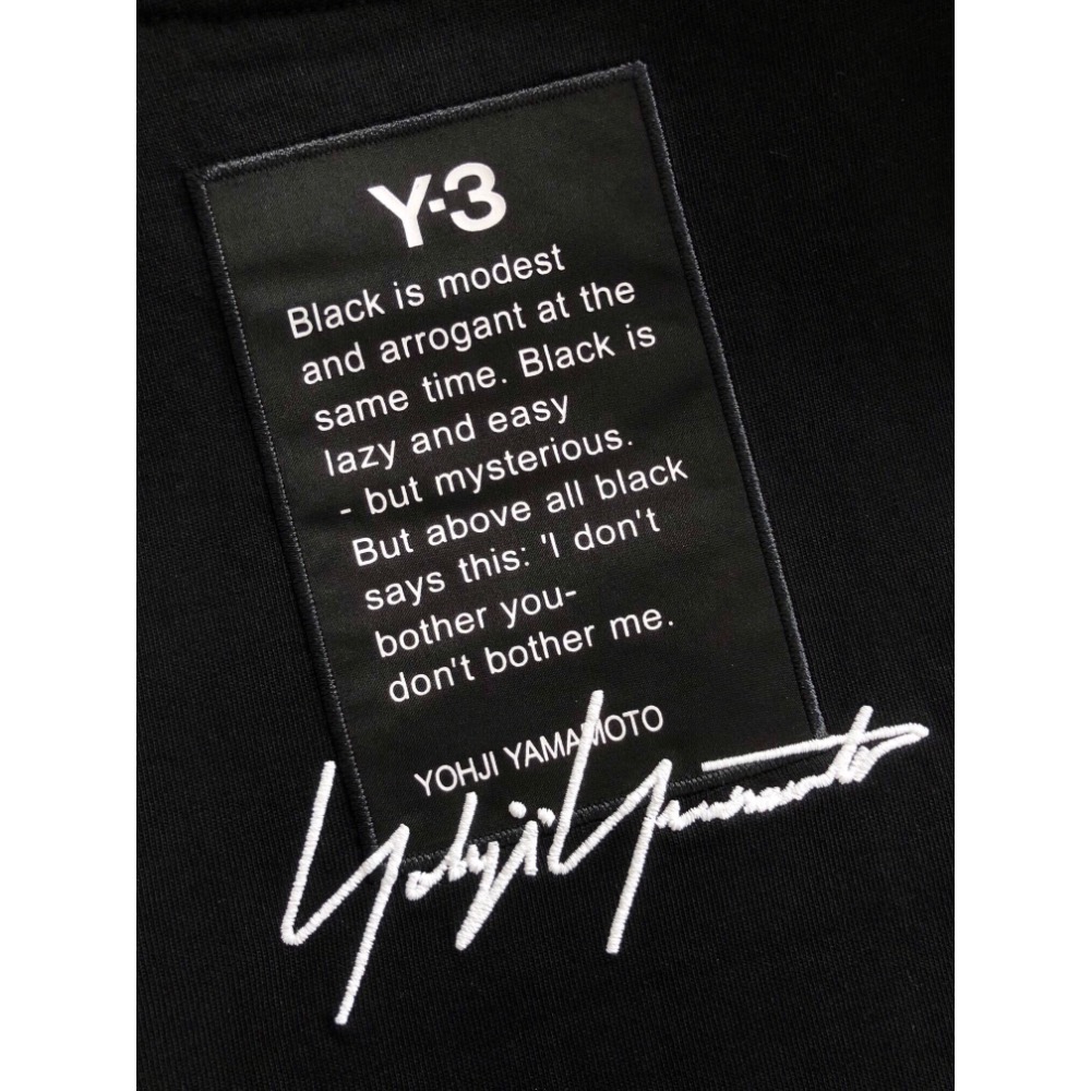 Y3 T恤 上衣 ，頂級黑白拼接款印花融合潮牌闊版短袖，潮流百搭頂級經典短袖潮時尚，無論是上身舒適度還是都是無可比擬的存-細節圖5