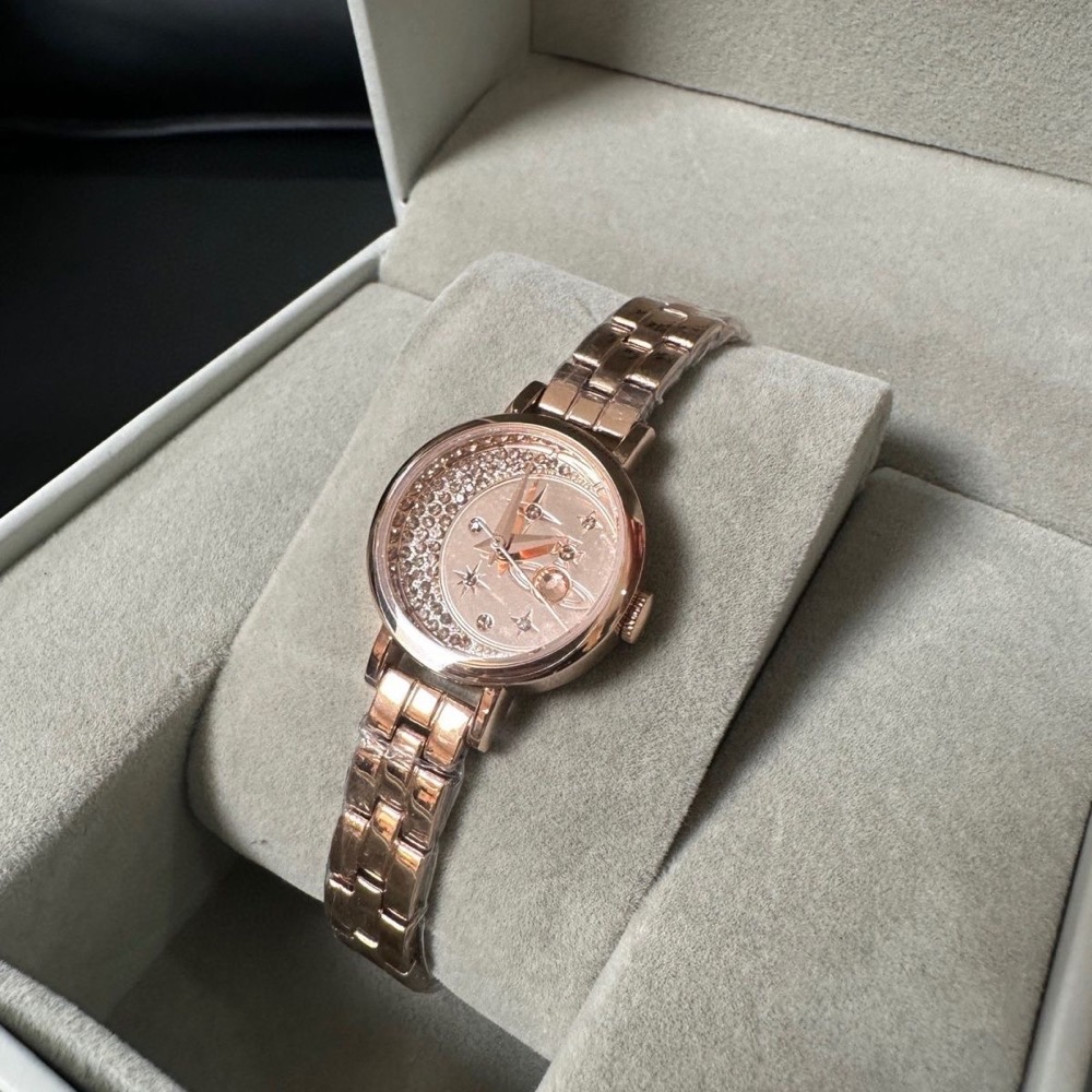 Vivienne Westwood 手錶 造型錶 限定閃鑽飾星月士星石英手錶-細節圖3