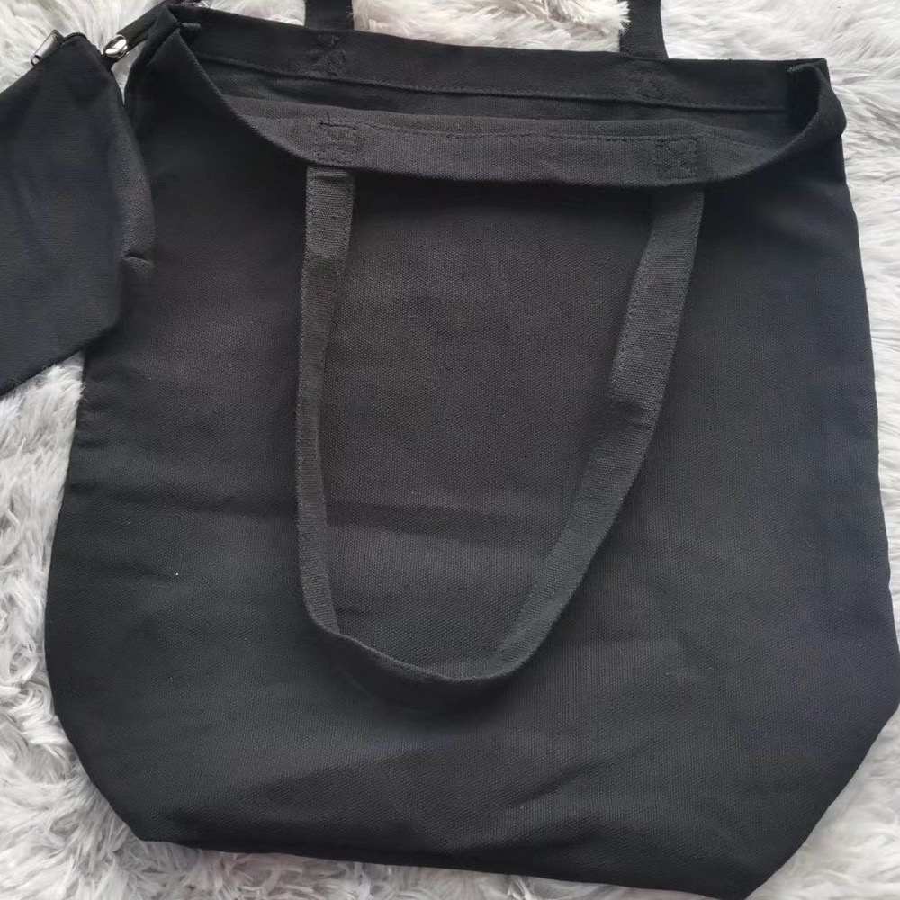 VIP積分贈品禮 Chanel 香奈兒兩件套帆布單肩包 可拆卸 子母包 大容量購物袋 帆布包 托特包 肩背包 手提包 環-細節圖3