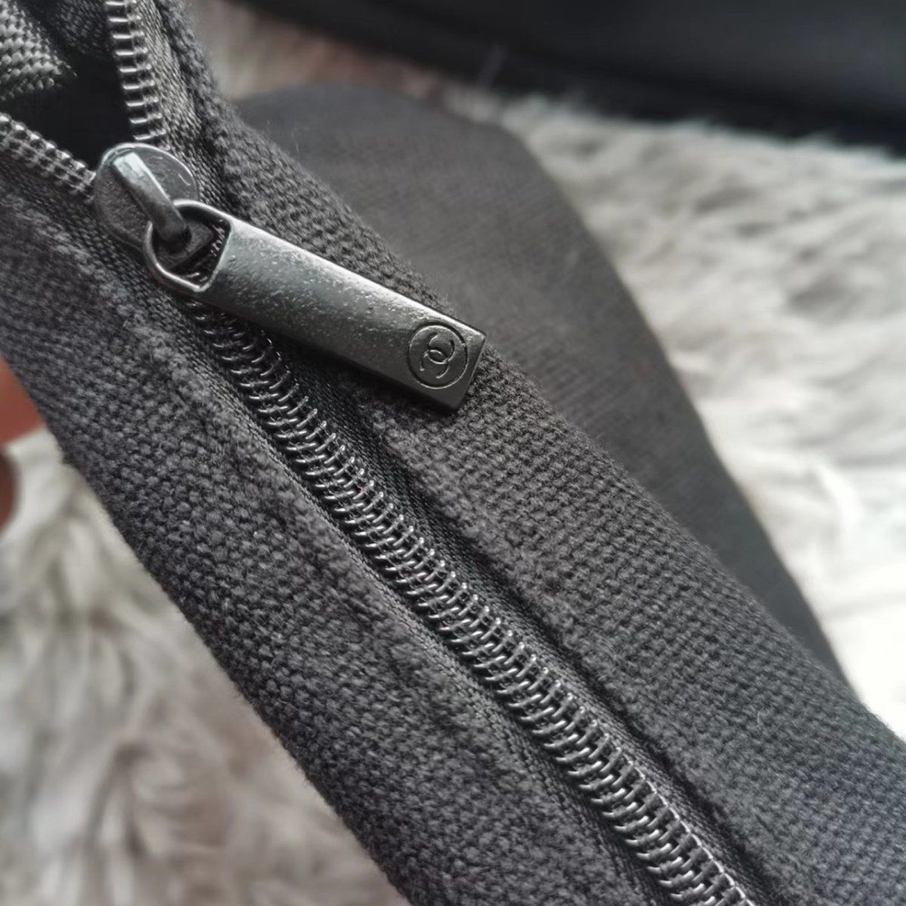 VIP積分贈品禮 Chanel 香奈兒兩件套帆布單肩包 可拆卸 子母包 大容量購物袋 帆布包 托特包 肩背包 手提包 環-細節圖5