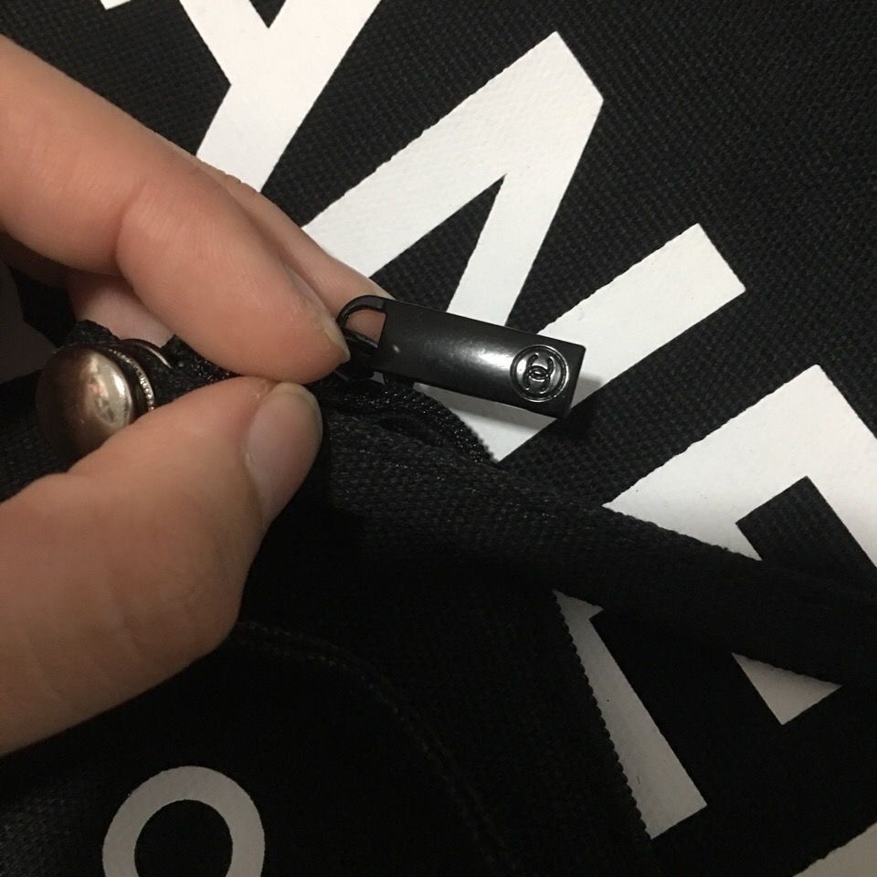 VIP積分贈品禮 Chanel 香奈兒兩件套帆布單肩包 可拆卸 子母包 大容量購物袋 帆布包 托特包 肩背包 手提包 環-細節圖8