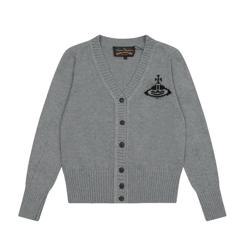 Vivienne Westwood 針織外套 小外套  經典土星標識甜味純色針織開衫！-細節圖9