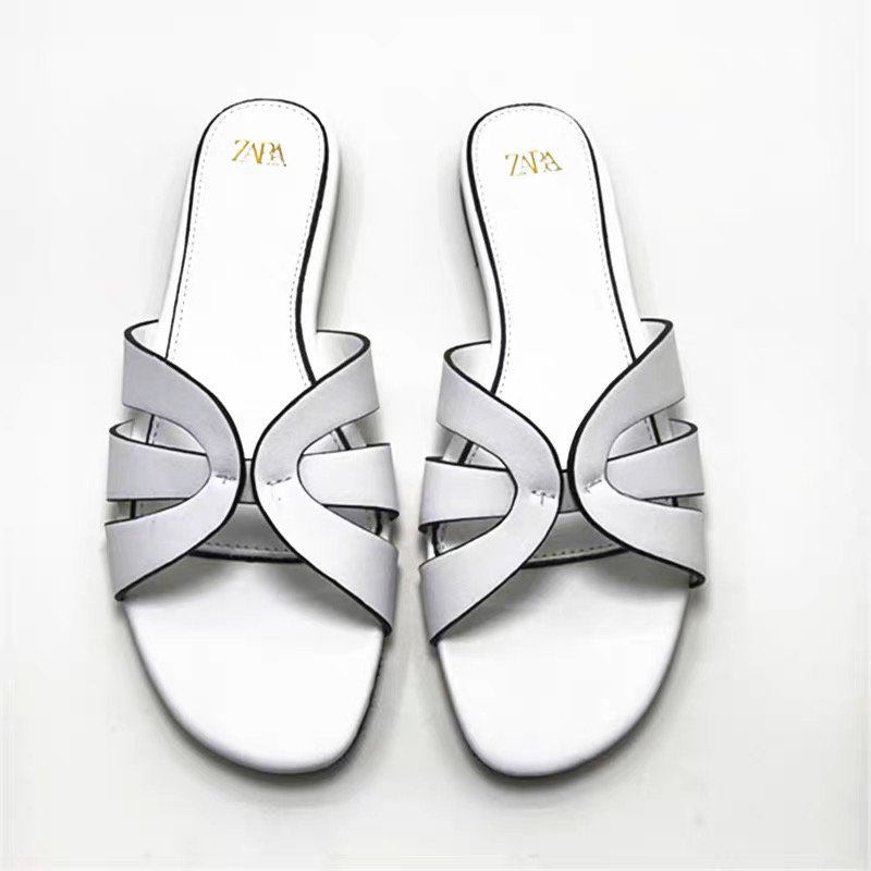 特價 ！ZARA涼鞋 拖鞋 牛皮革平跟拖鞋外穿凉鞋凉拖 萬年百搭 好搭實穿！  ✔️國際運送約十幾天，可以等待再下單，謝謝-細節圖4