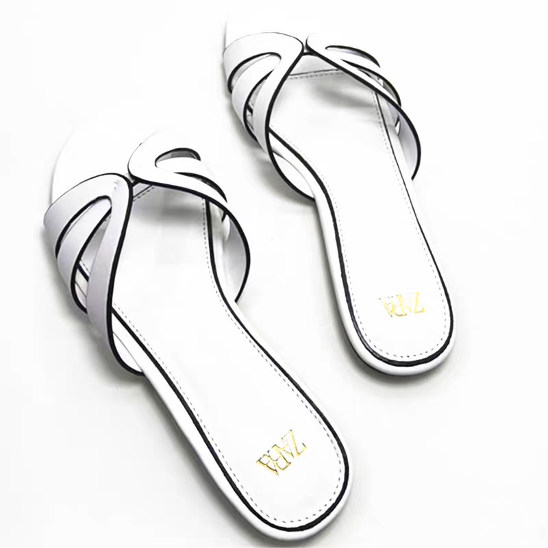 特價 ！ZARA涼鞋 拖鞋 牛皮革平跟拖鞋外穿凉鞋凉拖 萬年百搭 好搭實穿！  ✔️國際運送約十幾天，可以等待再下單，謝謝-細節圖5