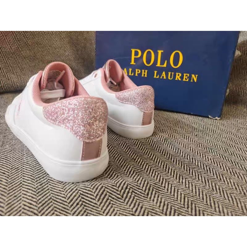 美國🇺🇸RL polo 三款休閒鞋 方便鞋 女鞋 板鞋 BlingBling亮閃閃低幫系帶 透氣潮繫帶帶低幫圓頭平底鞋-細節圖2