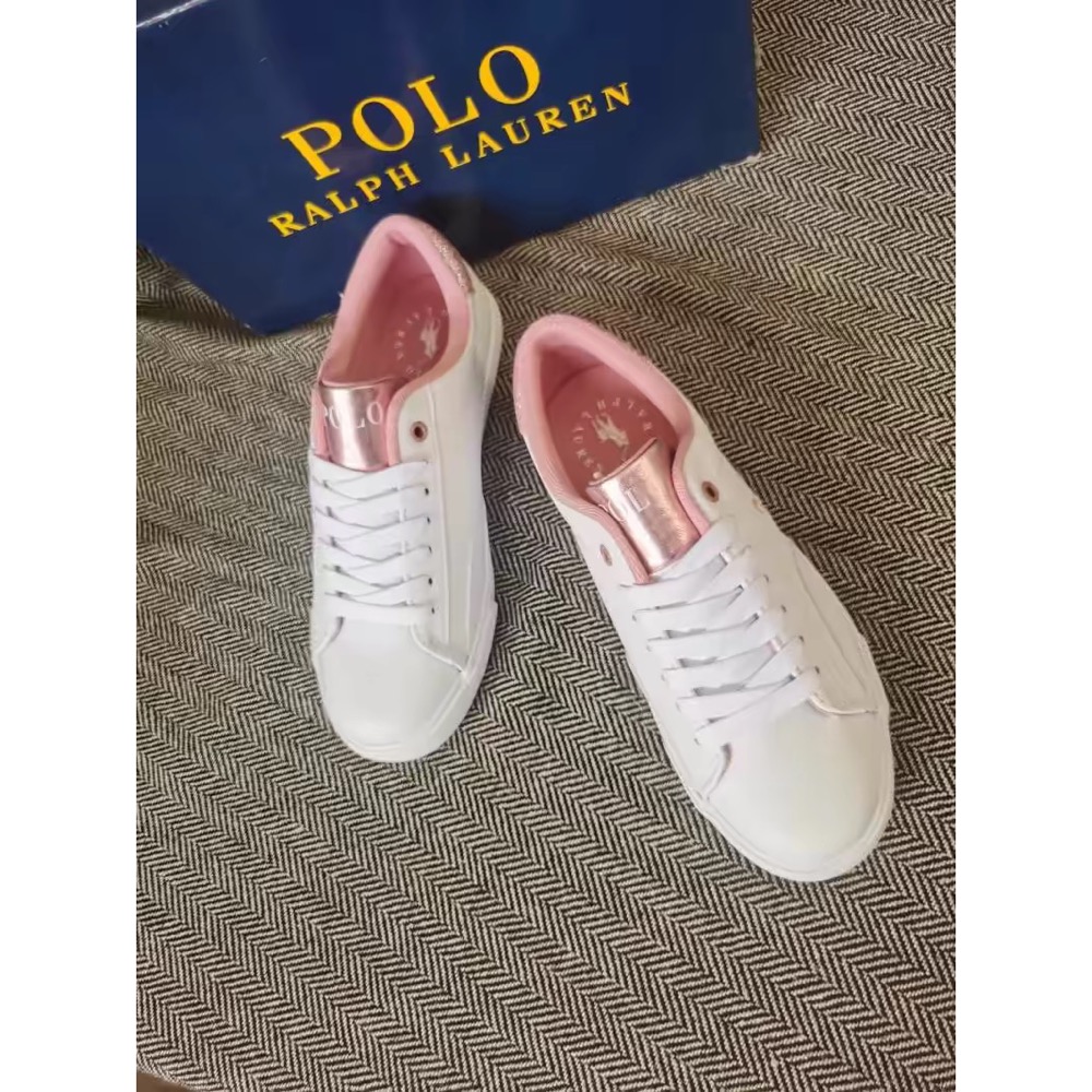 美國🇺🇸RL polo 三款休閒鞋 方便鞋 女鞋 板鞋 BlingBling亮閃閃低幫系帶 透氣潮繫帶帶低幫圓頭平底鞋-細節圖6
