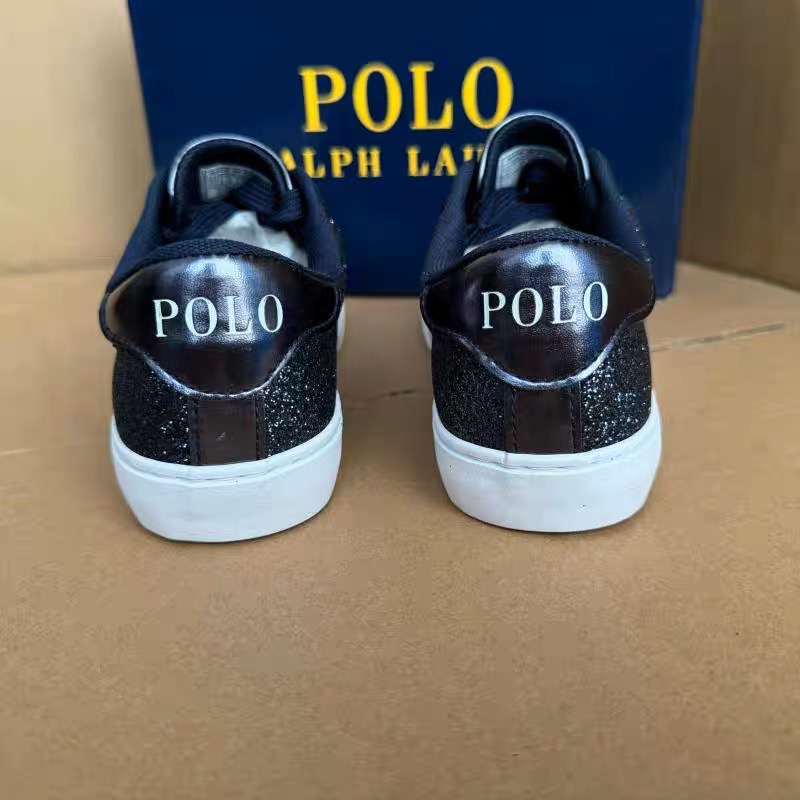 美國🇺🇸RL polo 三款休閒鞋 方便鞋 女鞋 板鞋 BlingBling亮閃閃低幫系帶 透氣潮繫帶帶低幫圓頭平底鞋-細節圖9