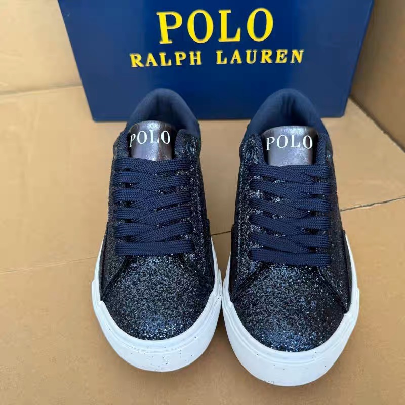 美國🇺🇸RL polo 三款休閒鞋 方便鞋 女鞋 板鞋 BlingBling亮閃閃低幫系帶 透氣潮繫帶帶低幫圓頭平底鞋-細節圖11