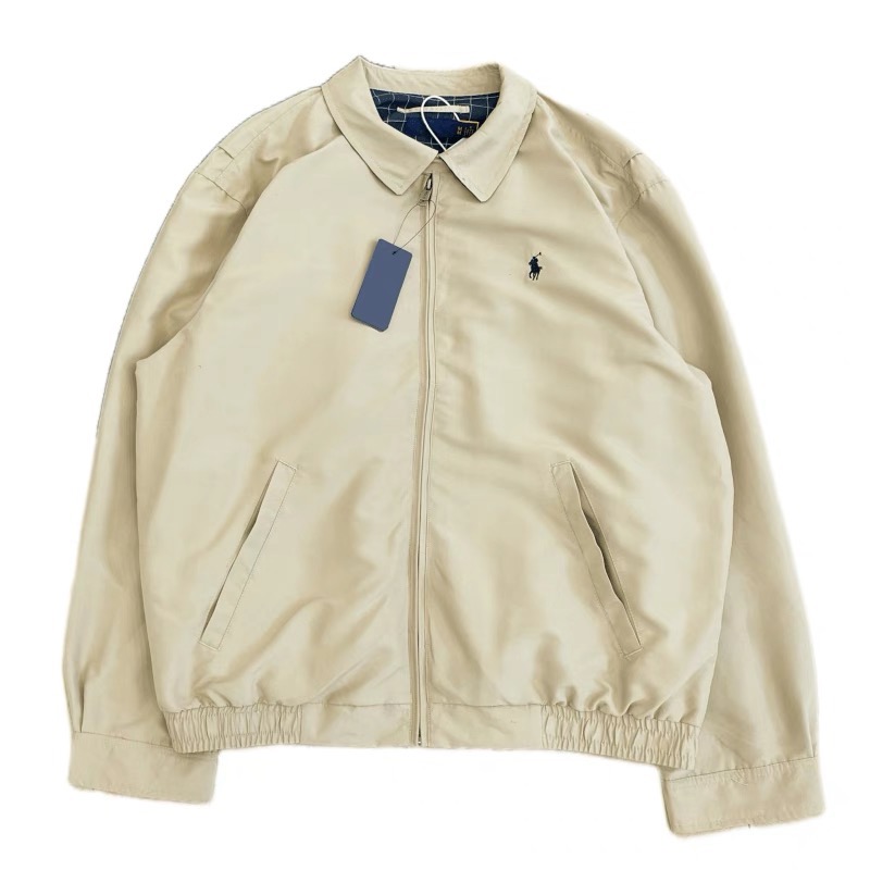RL polo  夾克 老外套 戰馬刺繡拉鍊棒球外套 老幹部外套 美式復古簡約超級百搭有氣質 基本單品必入手-細節圖4