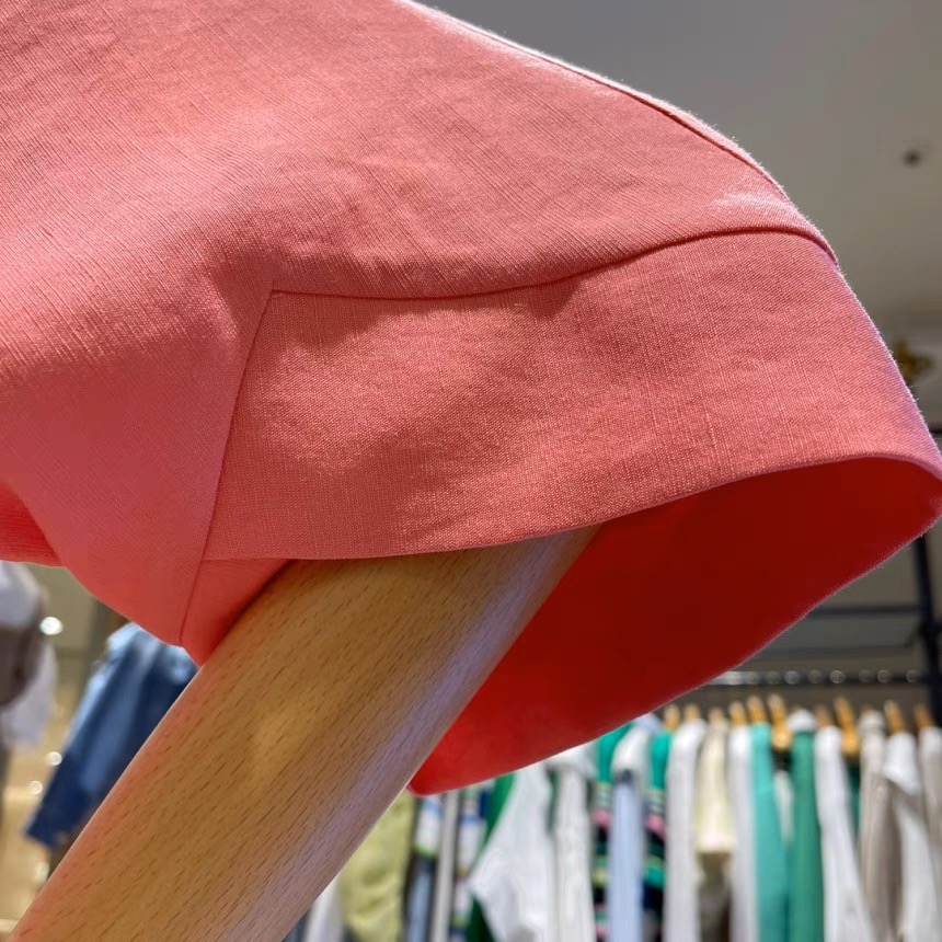 Vivienne Westwood 土星好氣質洋裝 polo領 襯衫連衣裙 連身裙 中長款泡泡袖寬松休閒顯瘦收腰百摺長裙-細節圖4