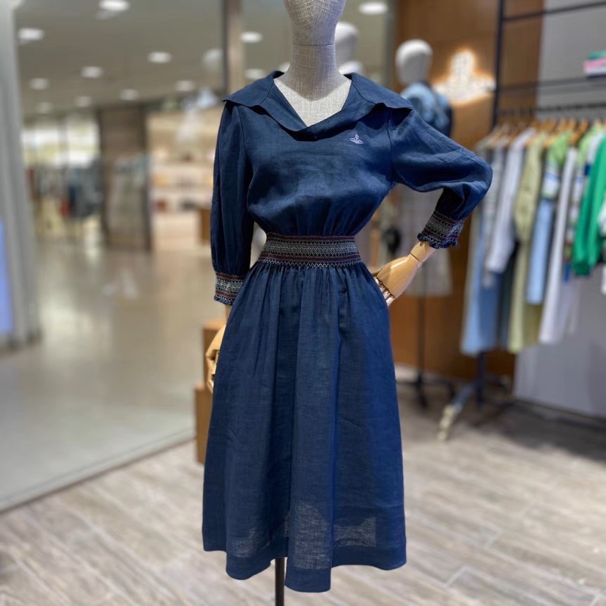 Vivienne Westwood 洋裝 二件式套裝 上衣 裙子 衛衣 土星好氣質連衣裙 連身裙 休閒顯瘦 二款都好好看-細節圖3