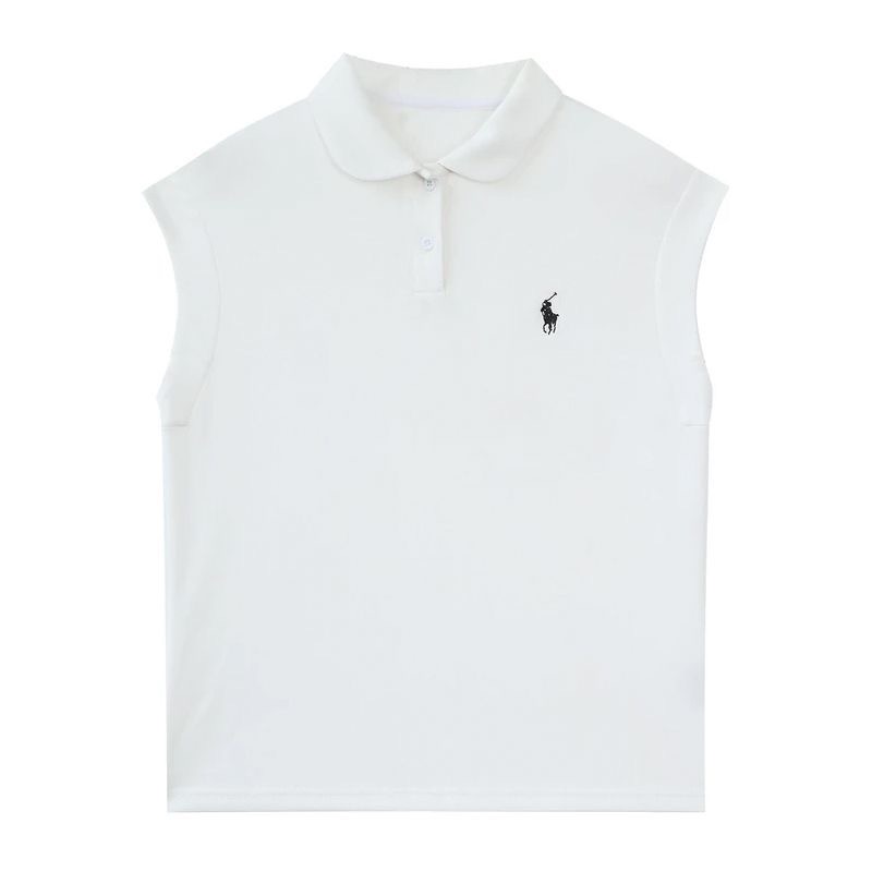 RL polo 無袖上衣 短裙 T恤 休閒裙子 可配一套裝 顯瘦拉長身形！清爽有氣質 小馬刺繡短裙 甜美圓領 簡約百搭短-細節圖2