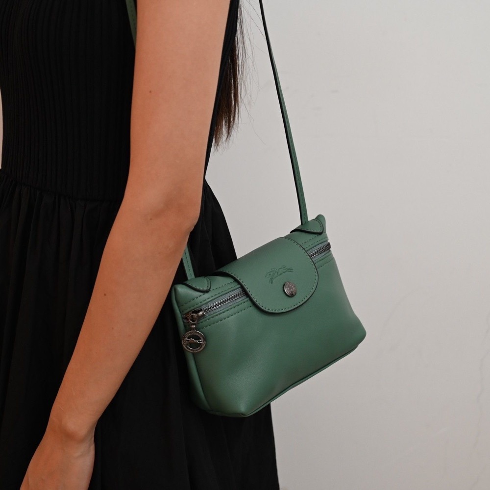 LongChamp 斜背肩背包 手提包 法國飯盒包 麻將包 牛皮單肩斜挎包 休閒時尚迷你真皮信封包 實用好可愛真漂亮啊❤️-細節圖5