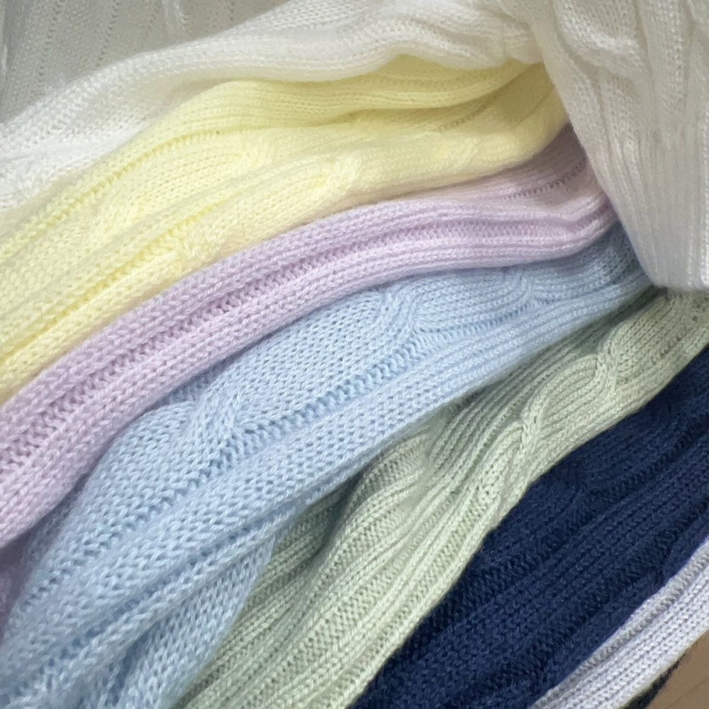 RL polo 小馬標圓領針織衫 上衣 麻花毛衣 顏色都好美！百搭好氣質 私留推！打底單穿都修身好看  ✔️尺寸多無法一一-細節圖9