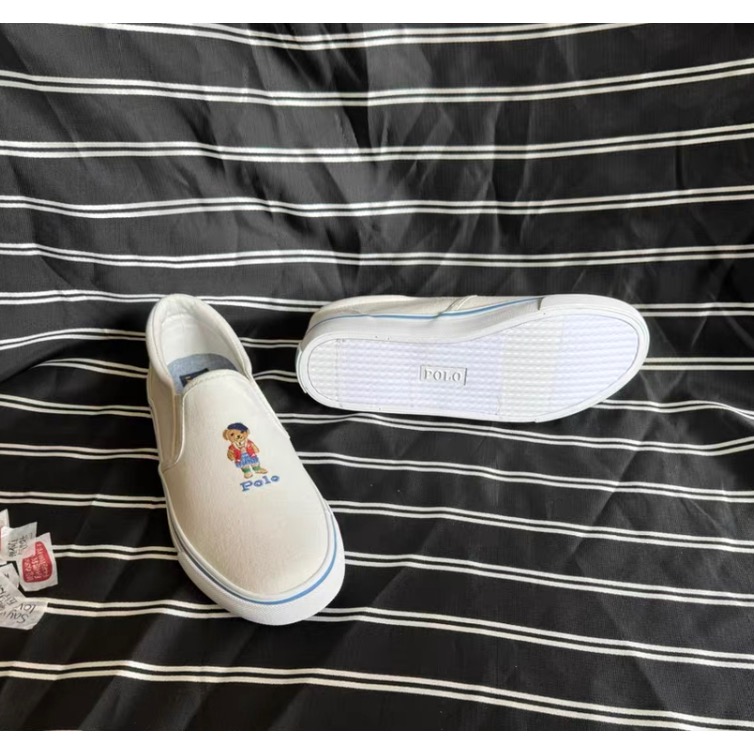 多款RL polo親子休閒鞋 帆布鞋 可愛童鞋 懶人鞋 方便鞋 小中大童 英倫繡馬文藝繫好氣質  12.5-40下單後留-細節圖6