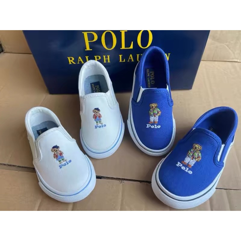 多款RL polo親子休閒鞋 帆布鞋 可愛童鞋 懶人鞋 方便鞋 小中大童 英倫繡馬文藝繫好氣質  12.5-40下單後留-細節圖7