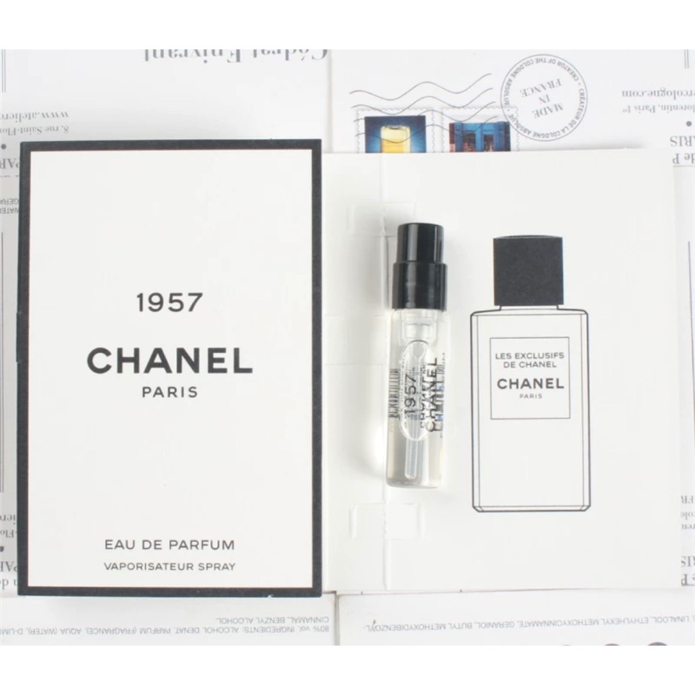 chanel香奈兒 香水 1957系列 稀有珍藏版巴黎比亞麗茲威尼斯珍藏梔子花1957愛丁堡 香水小樣 原廠針管 針管香-細節圖5