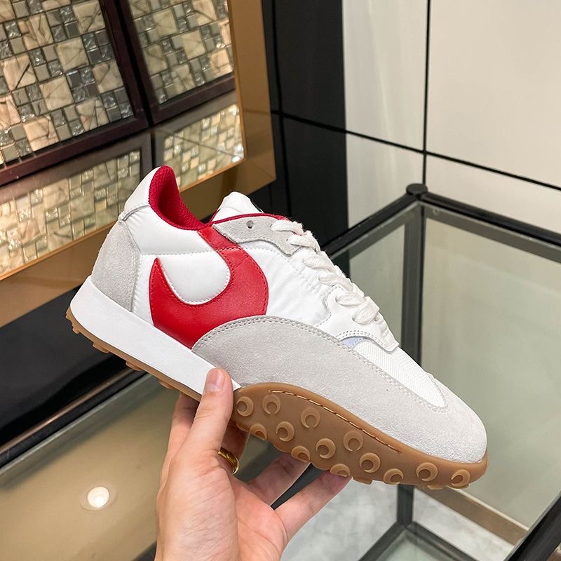 Marine Serre月亮鞋德訓鞋阿甘鞋平底休閒鞋jennie同款 方頭拼色運動鞋 情侶男女同款 私留大推！  尺寸3-細節圖10