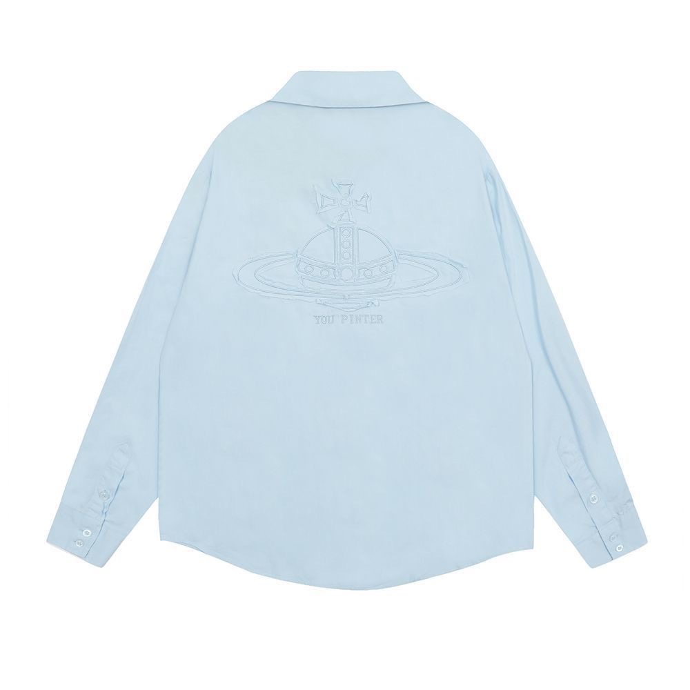 Vivienne Westwood 襯衫 外套 經典土星純色 穿搭利落 超級顯瘦 好氣質 永不退流行基本款   您願等，-細節圖3