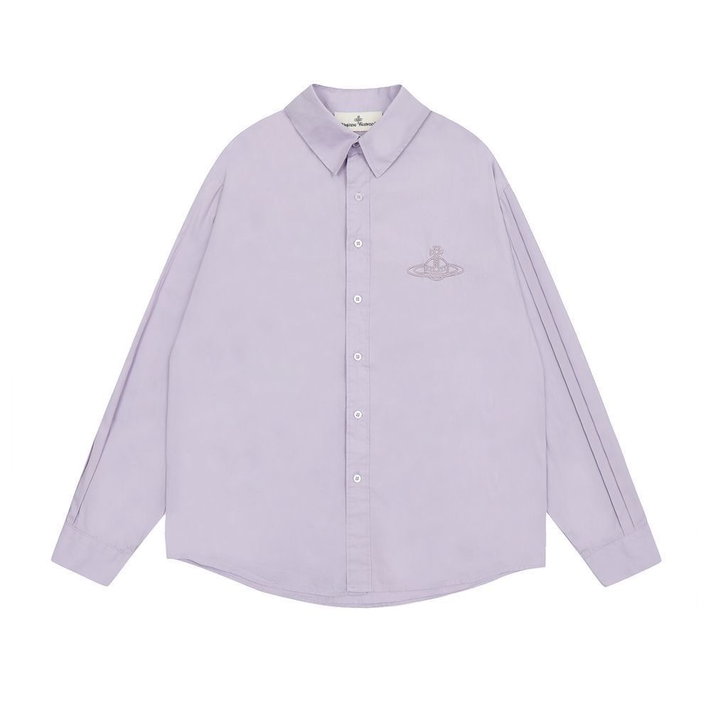 Vivienne Westwood 襯衫 外套 經典土星純色 穿搭利落 超級顯瘦 好氣質 永不退流行基本款   您願等，-細節圖5