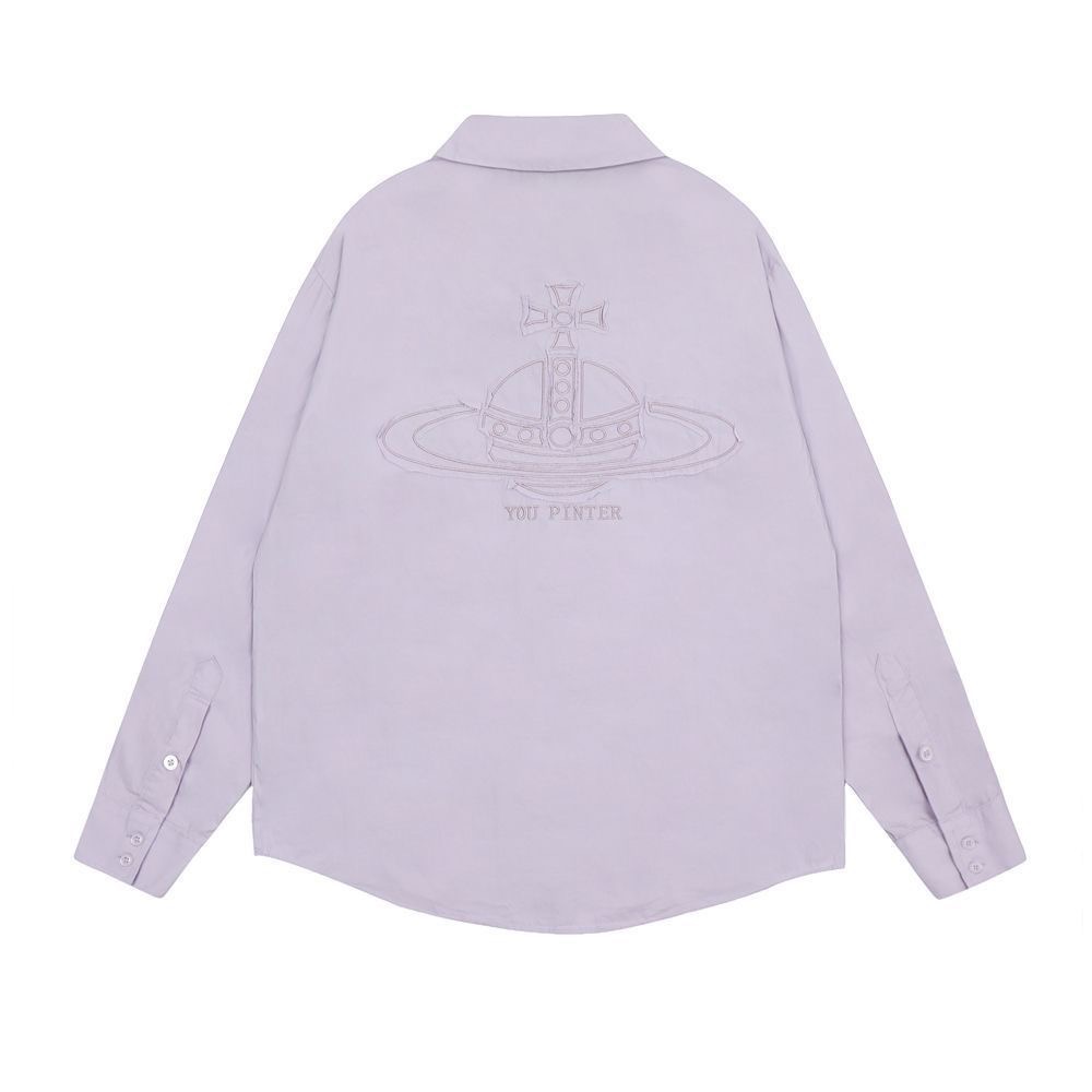 Vivienne Westwood 襯衫 外套 經典土星純色 穿搭利落 超級顯瘦 好氣質 永不退流行基本款   您願等，-細節圖6