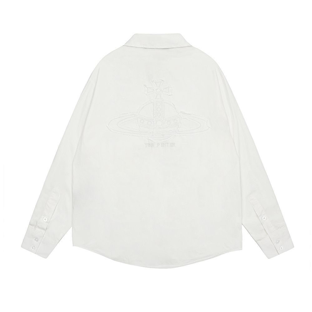 Vivienne Westwood 襯衫 外套 經典土星純色 穿搭利落 超級顯瘦 好氣質 永不退流行基本款   您願等，-細節圖9